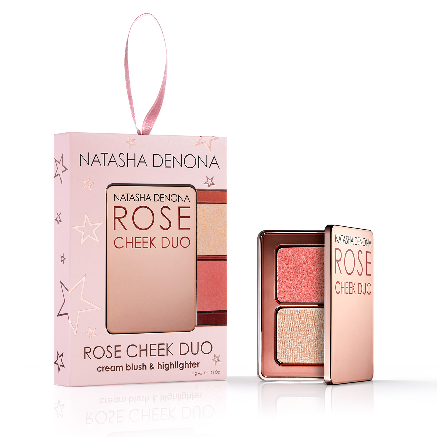 MINI ROSE CHEEK DUO – ORNAMENT CREAM BLUSH & HIGHLIGHTER ORNAMENT (SET DE MAQUILLAJE)